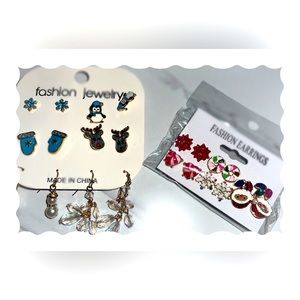 12 pairs of Winter/ Holiday Earrings